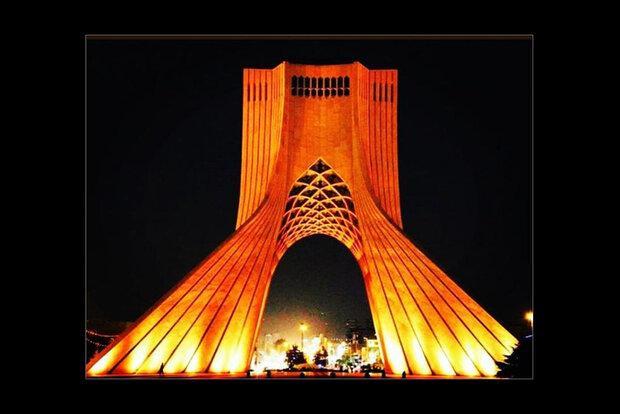 برج آزادی نارنجی پوش شد