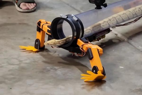 ساخت دست و پای رباتیک برای مار ها!