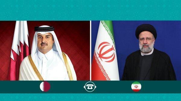 مکالمه تلفنی امیر قطر با رئیس جمهور؛ اعلام آمادگی امیر قطر برای افزایش همکاری ها و سرمایه گذاری در ایران